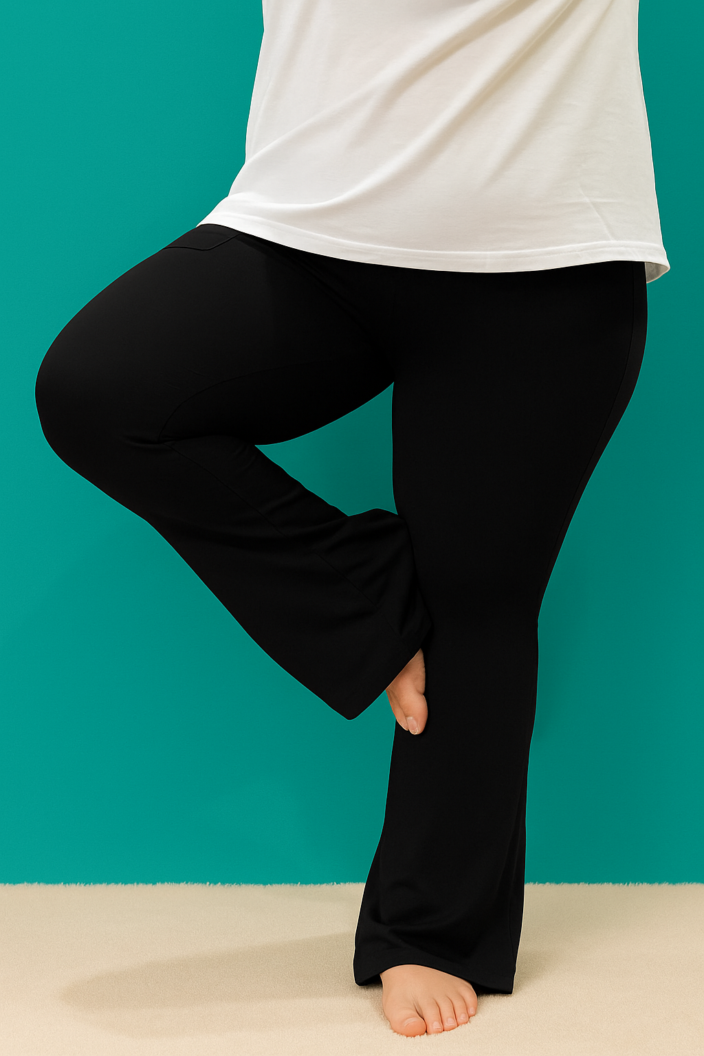 Maternity Comfort Pants – Black with pockets (for pregnancy, postpartum and plus size)